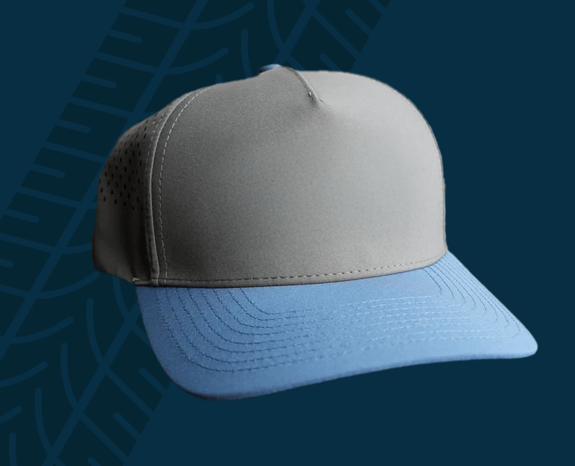Trackside Trouble 5 Panel Hat – Charcoal/Indigo