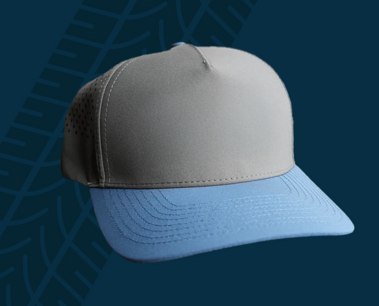 Trackside Trouble 5 Panel Hat – Charcoal/Indigo