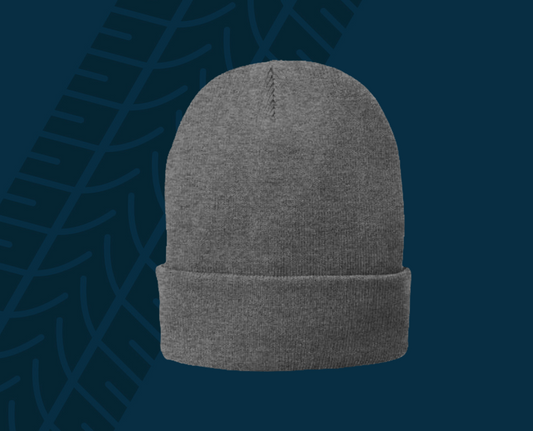 Trackside Trouble Fleece Lined Beanie – Gray