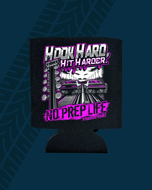 Hooks Hard Hits Harder Koozie