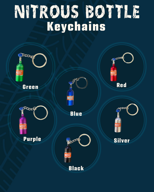 Nitrous Bottle Keychain – Metal Racing NOS Style