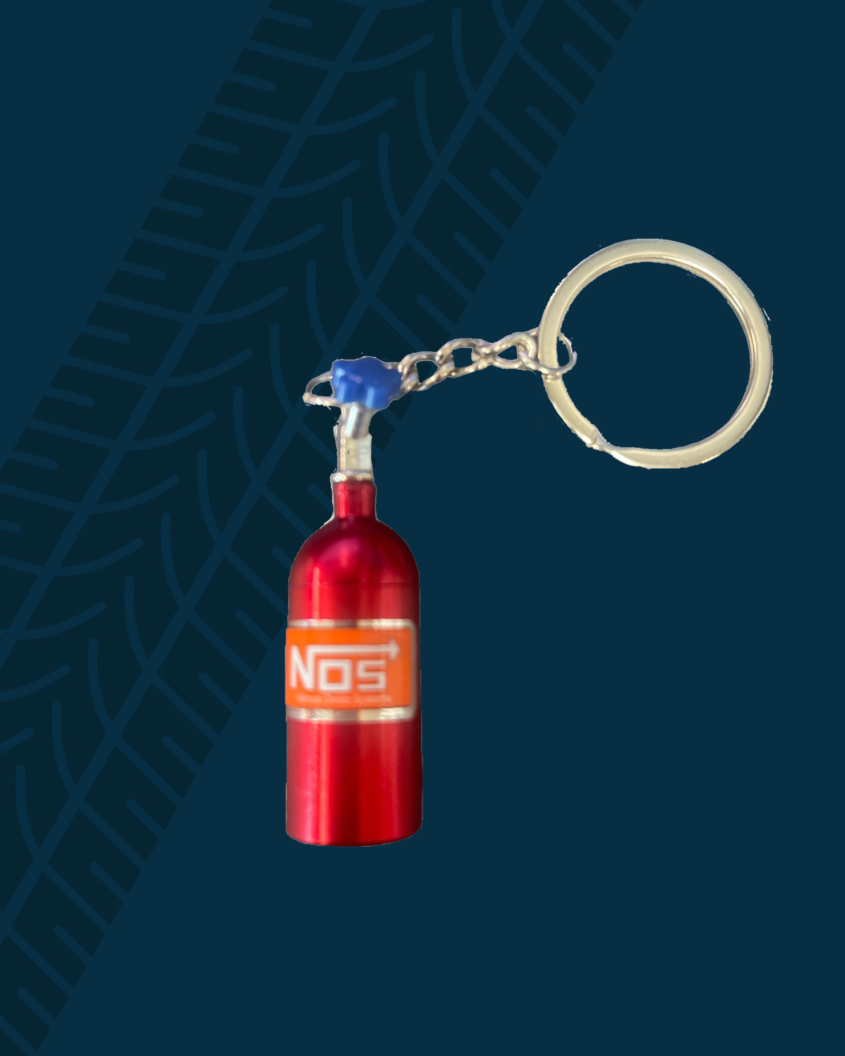 Nitrous Bottle Keychain – Metal Racing NOS Style