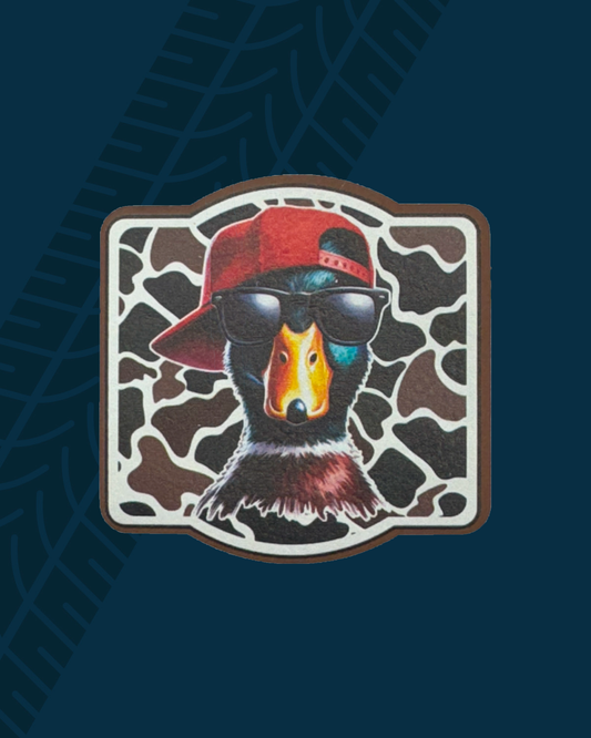 Trackside Trouble Patch - Camo Mallard With Cap