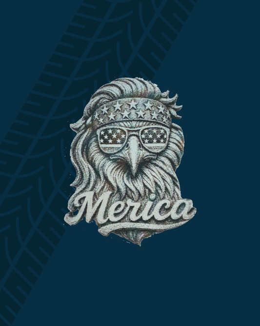 Trackside Trouble Patch - Merica Eagle Holographic/Black