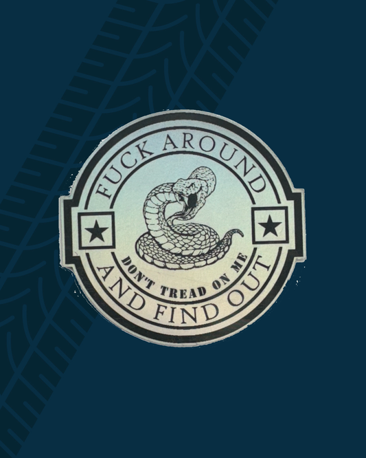 Trackside Trouble Patch - FAFO Don't Tread On Me Snake Holographic/Black