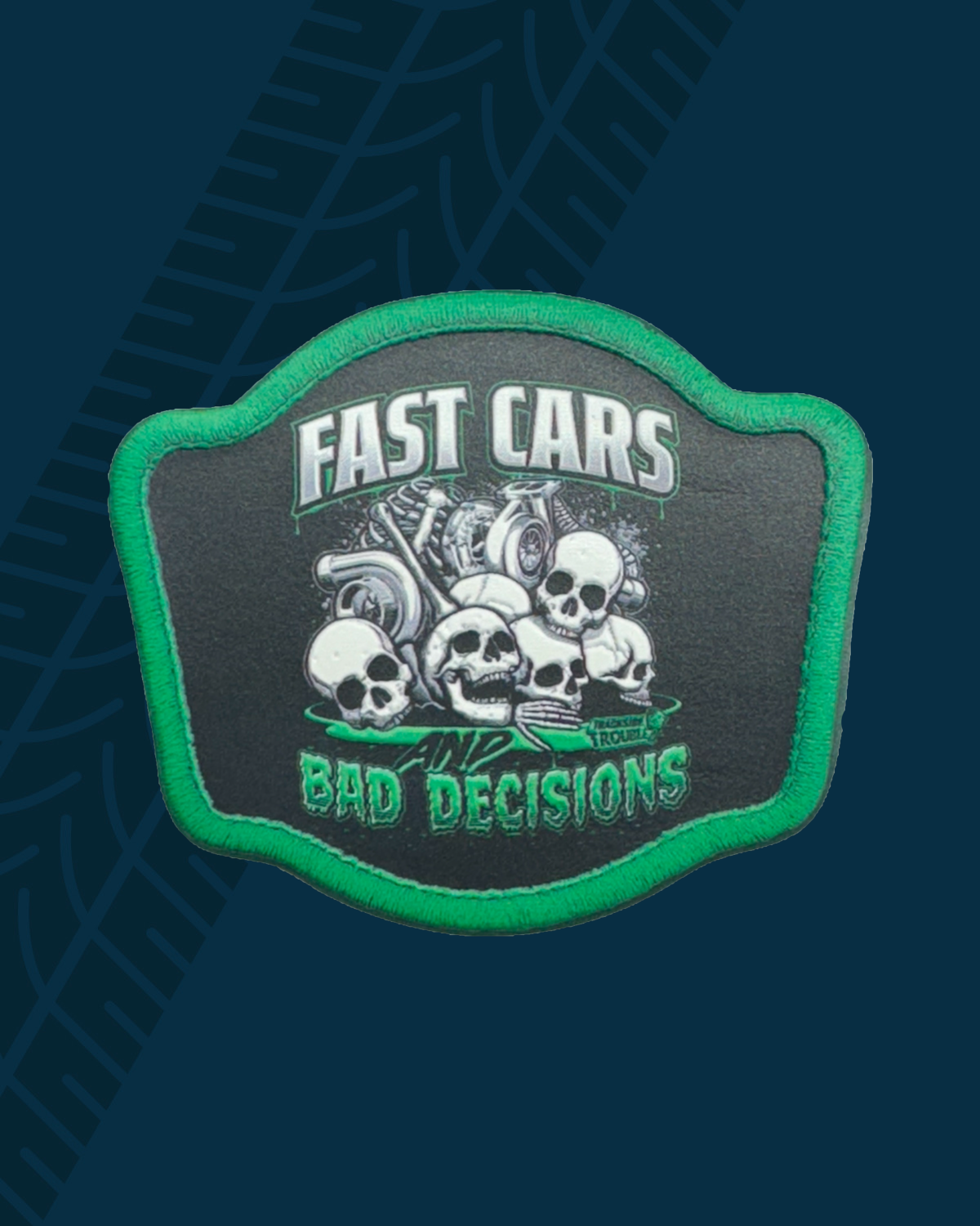 Trackside Trouble Patch - Fast Cars And Bad Decisions