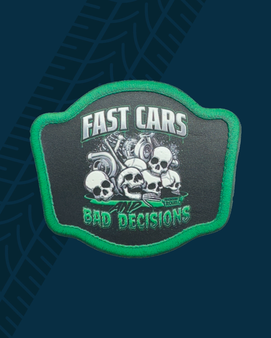 Trackside Trouble Patch - Fast Cars And Bad Decisions