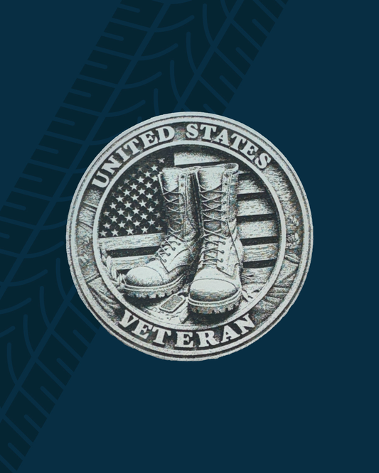 Trackside Trouble Patch - United States Veteran Boots Holographic/Black