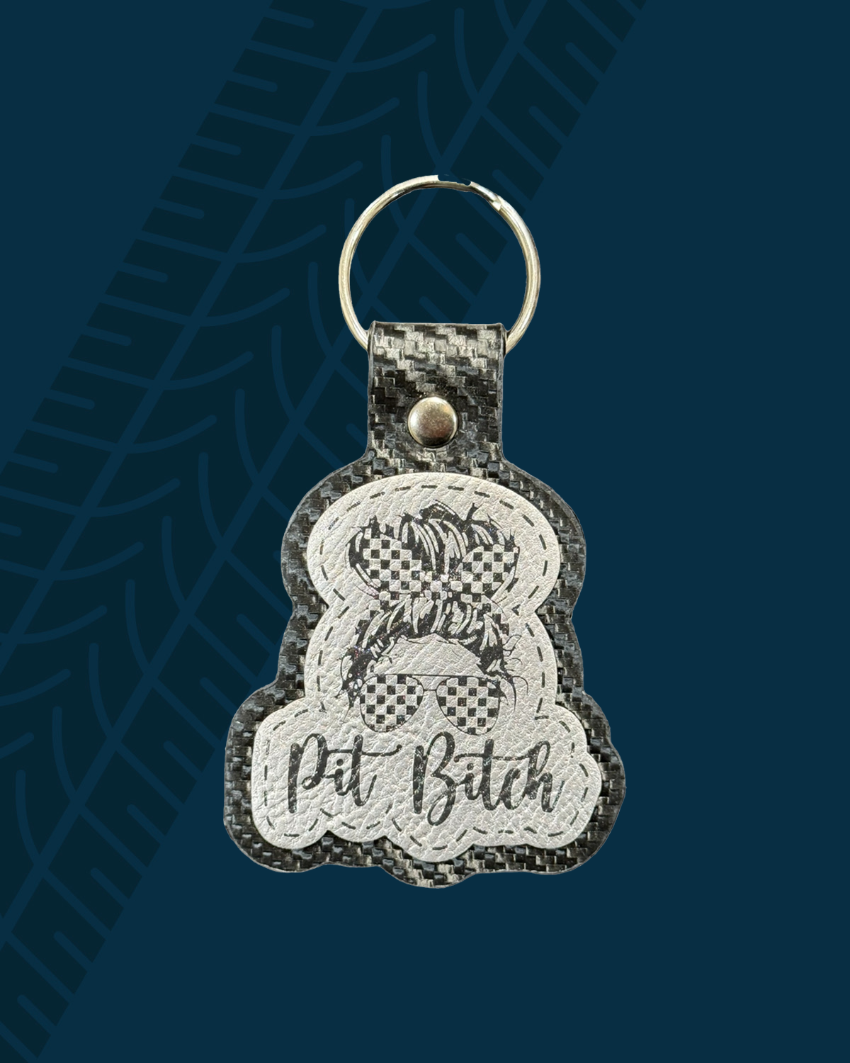 Pit Bitch Leatherette Keychain