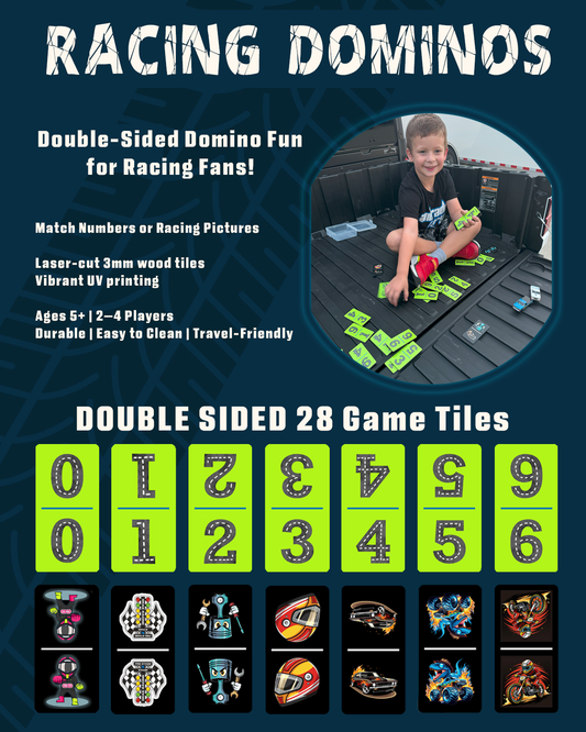 Racing Dominos – Double-Sided Trackside Game