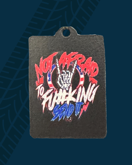 Not Afraid Wooden Keychain
