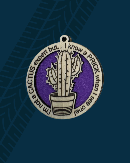 Cactus – Prick Wooden Car Air Freshener