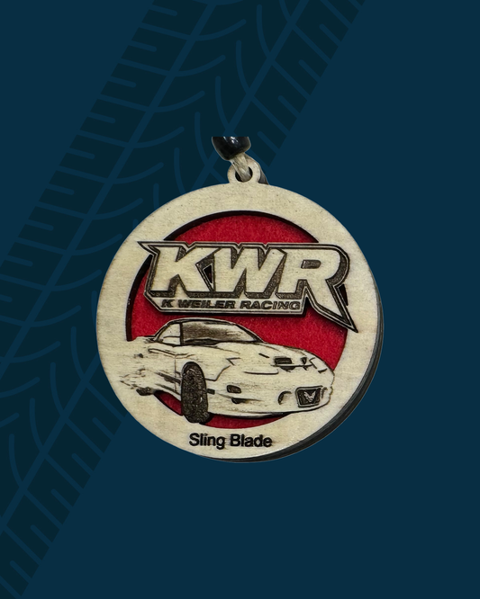 Sling Blade – K Weiler Racing Wooden Car Air Freshener